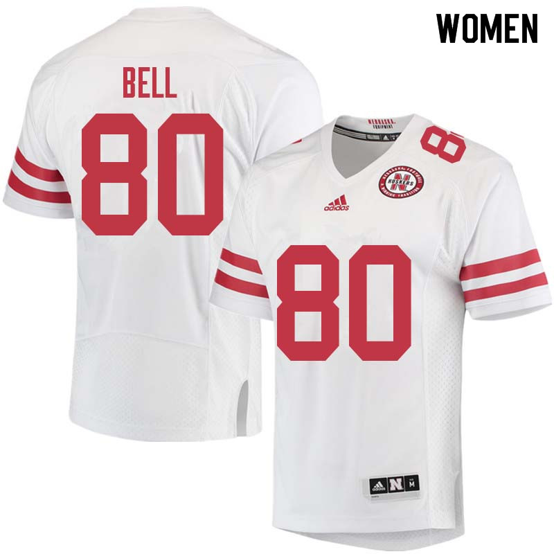 Women #80 Kenny Bell Nebraska Cornhuskers College Football Jerseys Sale-White